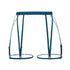 Blue soft touch elastic garters with back closure and detachable leg bands