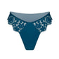 Blue lace high leg cheeky panty