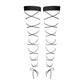 Crisscross Stay Up Black - Monique Morin Lingerie