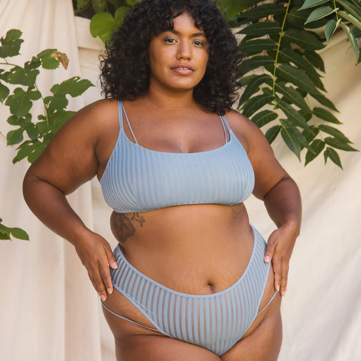 Vertigo High Leg Panty - Monique Morin Model 5'7" wearing size 1X