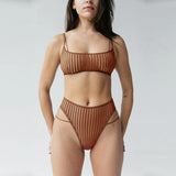 Product thumbnail Vertigo Bralette Salted Caramel Monique Morin Model 5'7