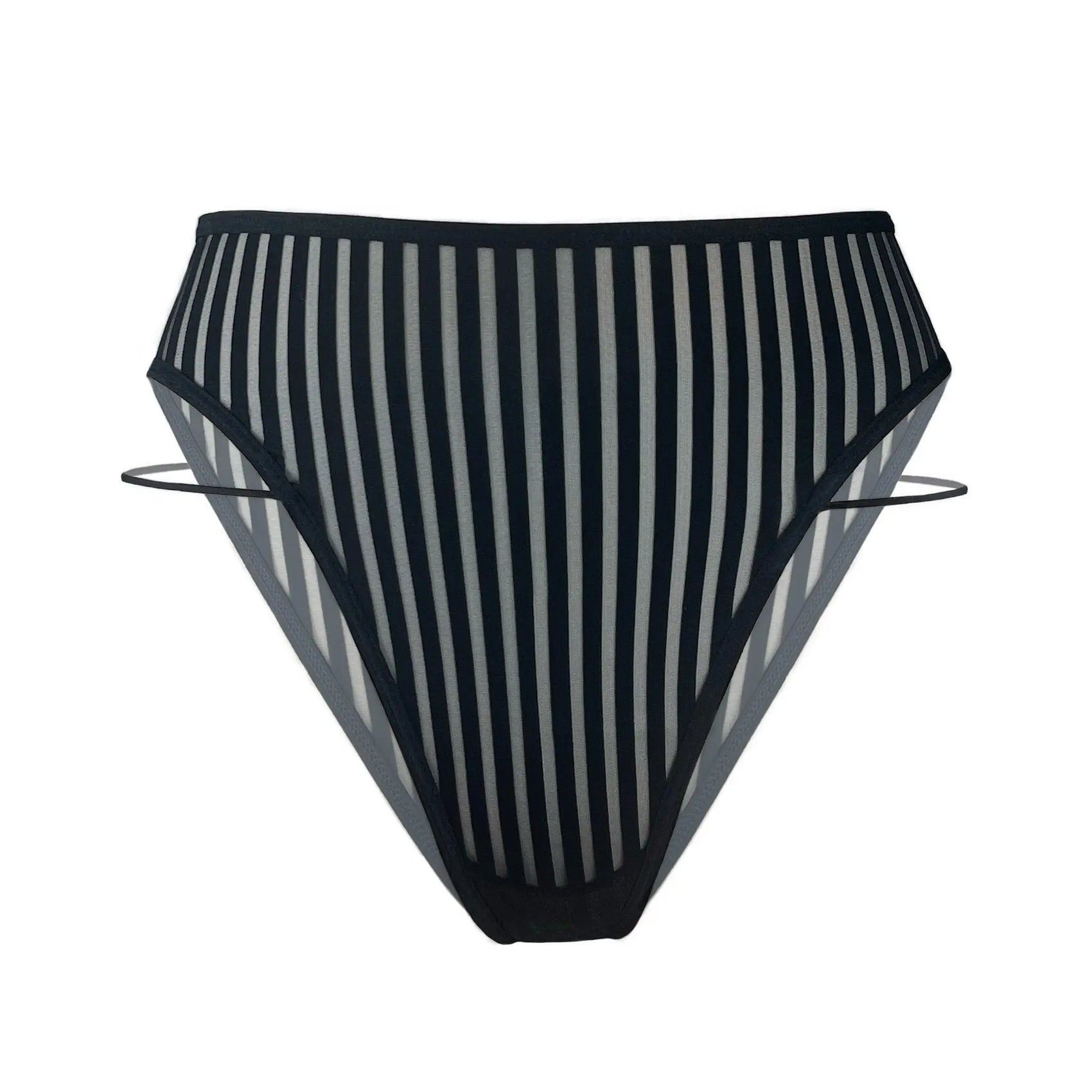 Vertigo High Leg Panty Black - Monique Morin Lingerie