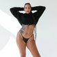 Monique Morin Model 5'11" wearing size XL