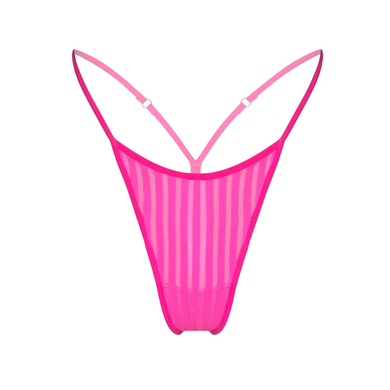 Vertigo Micro-G Thong Neon Pink - Monique Morin Lingerie