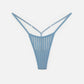 Vertigo Micro-G Thong Denim Blue Pre-Order - Monique Morin Lingerie