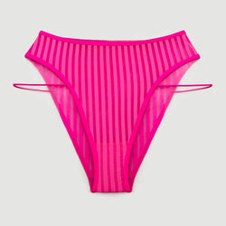 Vertigo High Leg Panty Neon Pink - Monique Morin