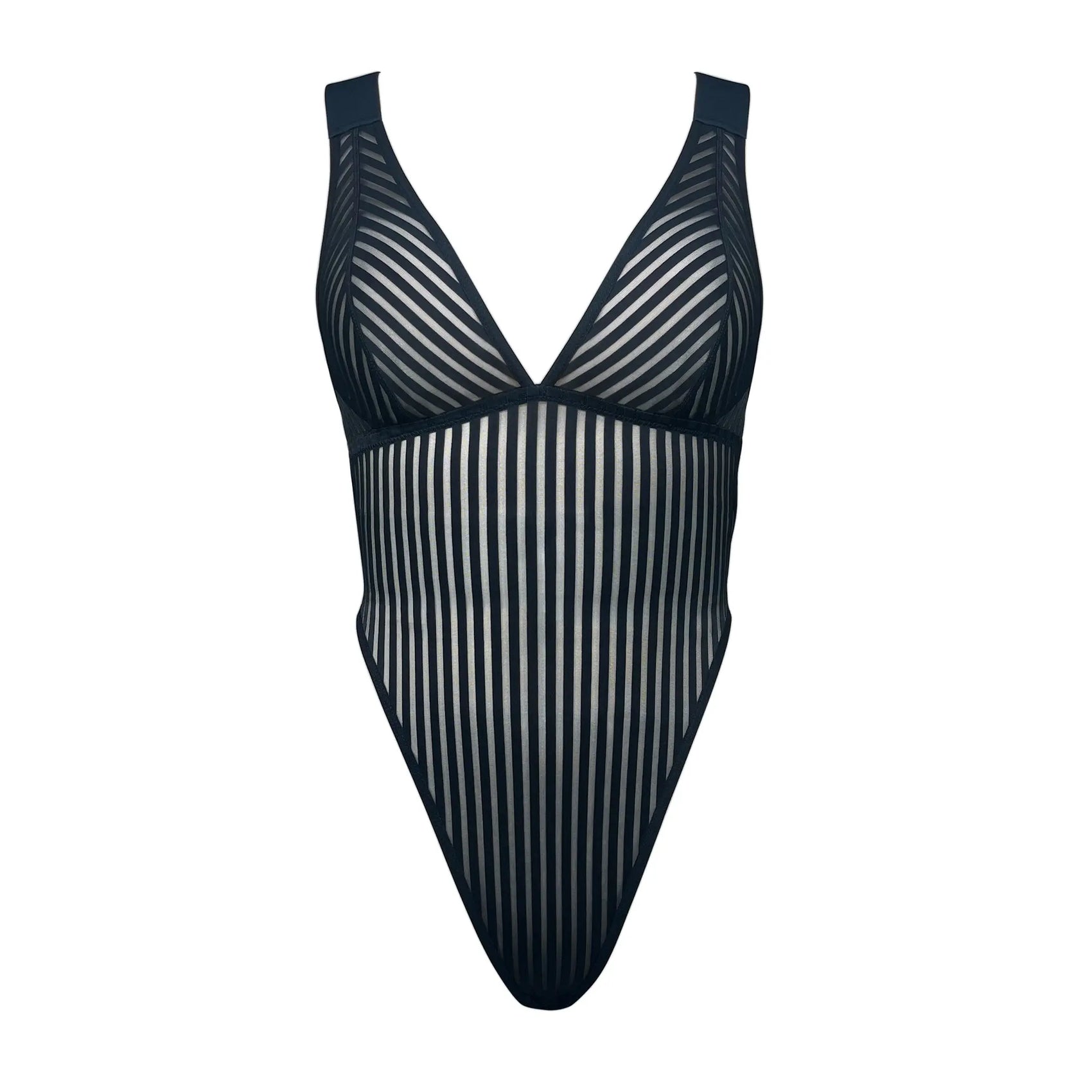 Vertigo X Back Bodysuit Black - Monique Morin Lingerie