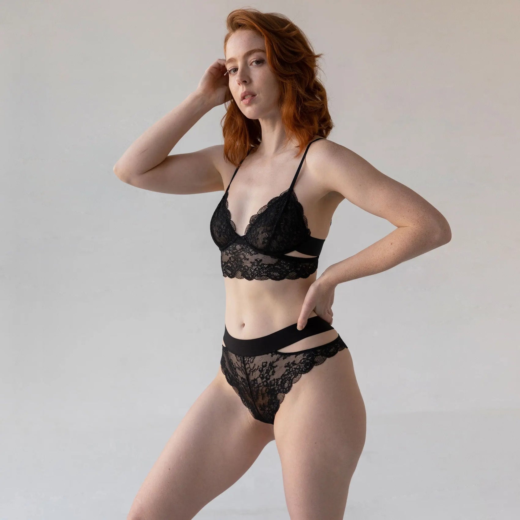 Monique Morin Model 5'7" wearing size S