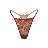Product thumbnail Wild Lace Micro-G Thong Salted Caramel - Monique Morin Lingerie