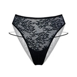 Product thumbnail Wild Remix High Leg Panty Black - Monique Morin Lingerie