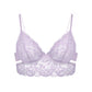 Wild Lace Long Line Bra Lilac Hint - Monique Morin Lingerie
