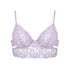 Wild Lace Long Line Bra Lilac Hint - Monique Morin Lingerie
