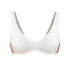 White modal pull over scoop neck bralette