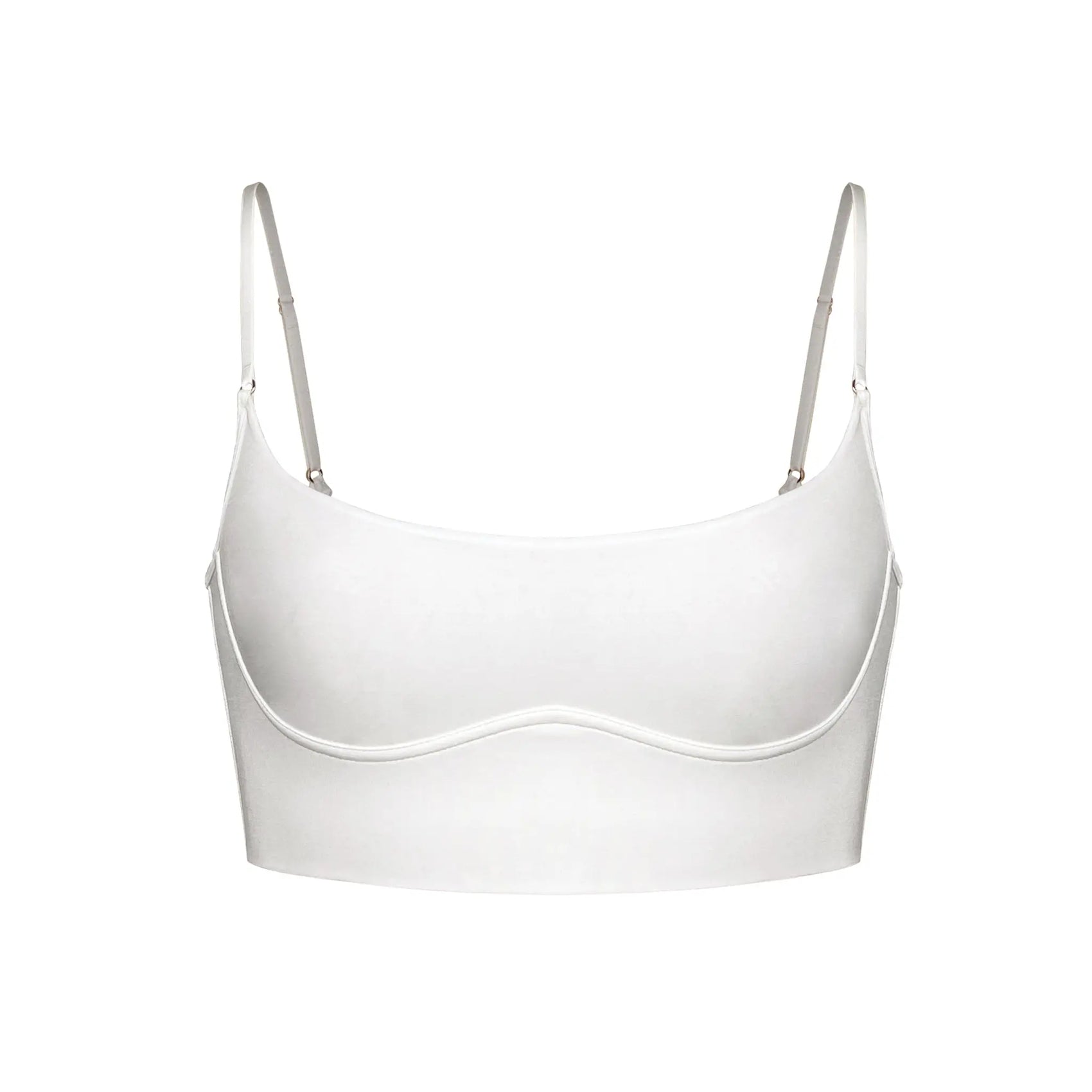 Core Long Line Bralette Crystal - Monique Morin Lingerie
