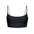 Black modal long line bralette, fully lined with adjustable shoulder straps