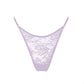 Pale purple stretch lace thong with adjustable side straps