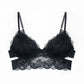 Wild Lace Long Line Bra Black - Monique Morin