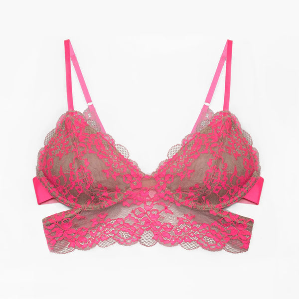 Wild Lace Long Line Bra - Monique Morin 