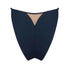 Black modal bikini with narrow back coverage and adjustable side strap