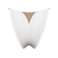 White modal bikini with narrow back coverage and adjustable side strap