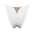 White modal bikini with narrow back coverage and adjustable side strap