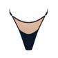 Black modal thong with adjustable side strap