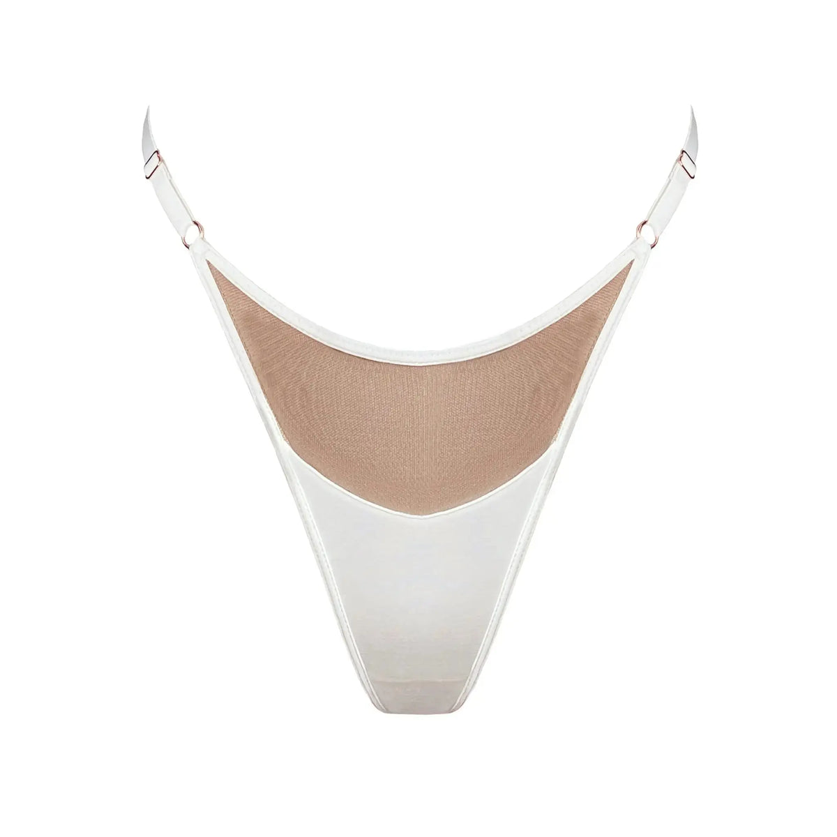 Core Adjustable Thong Crystal - Monique Morin Lingerie